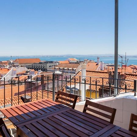Amazing Rooftop Terrace With River And Historic City View 4 Bedrooms 4 Bathrooms Ac 19Th Century Building Chiado Lizbona Zewnętrze zdjęcie