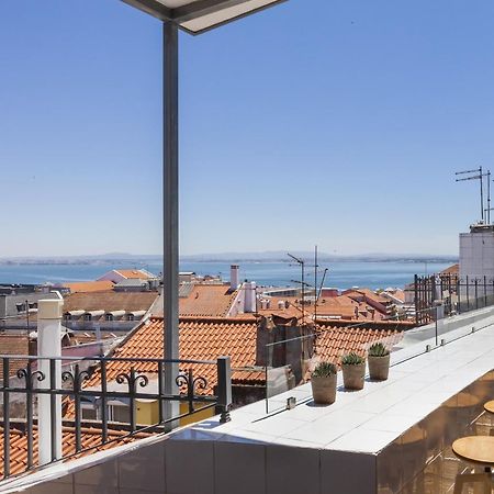 Amazing Rooftop Terrace With River And Historic City View 4 Bedrooms 4 Bathrooms Ac 19Th Century Building Chiado Lizbona Zewnętrze zdjęcie