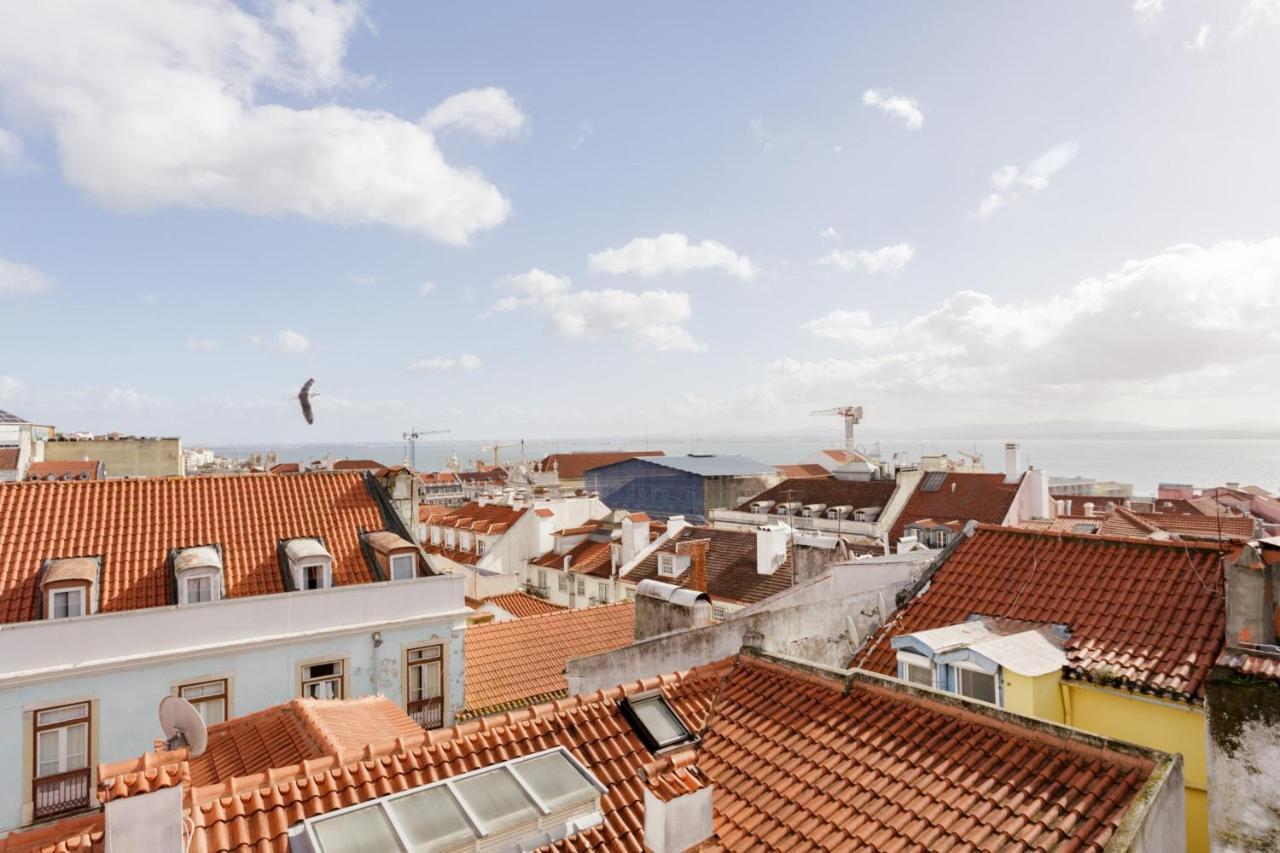 Amazing Rooftop Terrace With River And Historic City View 4 Bedrooms 4 Bathrooms Ac 19Th Century Building Chiado Lizbona Zewnętrze zdjęcie