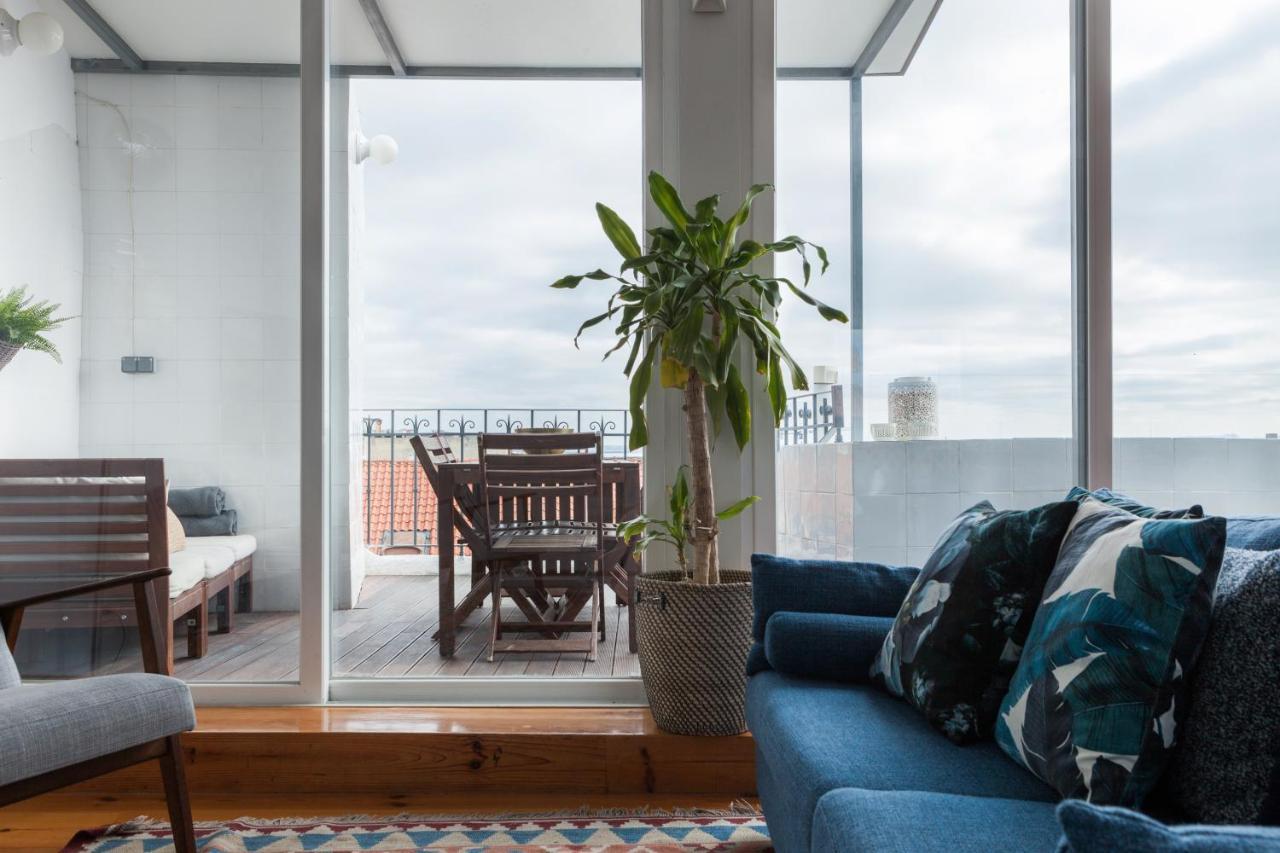 Amazing Rooftop Terrace With River And Historic City View 4 Bedrooms 4 Bathrooms Ac 19Th Century Building Chiado Lizbona Zewnętrze zdjęcie