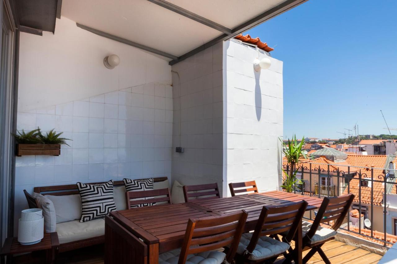 Amazing Rooftop Terrace With River And Historic City View 4 Bedrooms 4 Bathrooms Ac 19Th Century Building Chiado Lizbona Zewnętrze zdjęcie